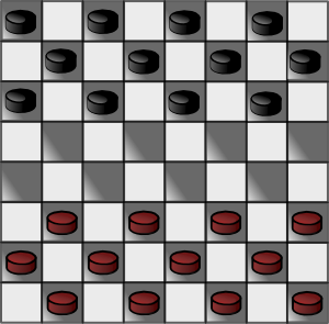 Italian Checkers Checkerboard