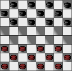 Russian Checkers Checkerboard
