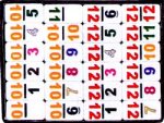 Double Twelve Numerical Dominoes